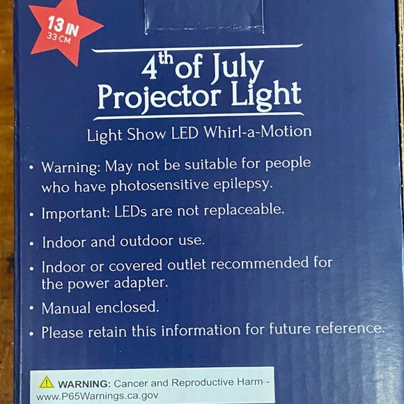 4TH OF JULY PROJECTOR LIGHT - Picture 6 of 6